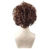 Short Curly Synthetic Wig Women Heat-Resistant Fiber Adjustable Bangs Any Face Shape Light Brown Dark