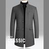 Men's Woolen Coat In Spring and Autumn, Mid To Long Windbreaker, Plus Size Coat, Single Breasted Fashionable Casual Men's Clothing