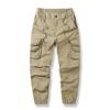 2026 Spring Men's Slim Fit Cargo Pants Men Multi-Pocket Casual Trousers Male Solid Color Cotton Pants Cross-Border Wear Pants