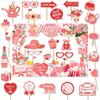Handmade Mother's Day Photo Booth Props Paper Dress Up Mask  For Birthday Party Supplies