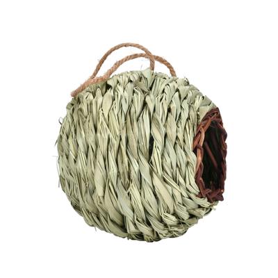 Ninho de Pássaro Gaiola de Pássaro Cana Natural Grama Esférica Ninho de Beija-flor Decorativo Externo Tecido Pendurado Ninho de Pássaro Casa Animal de Estimação Quarto