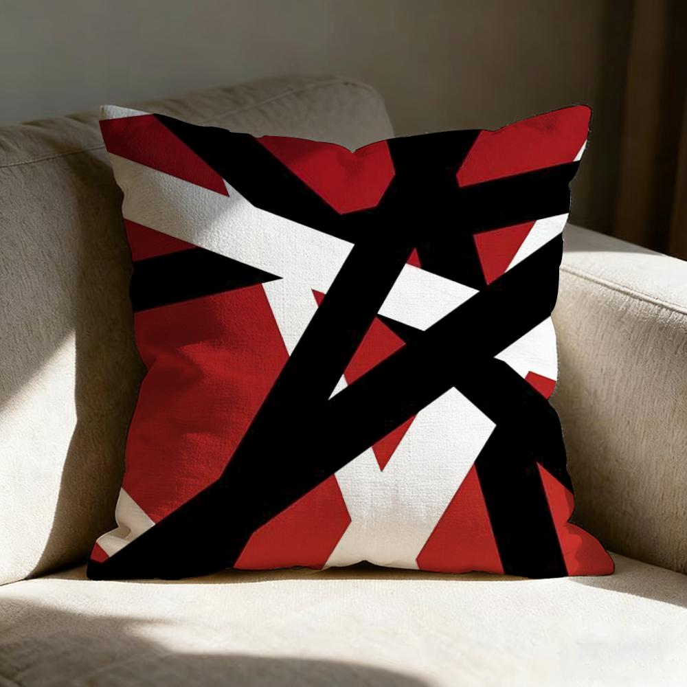 Moderne Rode Zwarte Kleur Kussensloop kussensloop, dubbelzijdig bedrukt, bankkussen, slaapkamer hoofdeinde kussen 30x30cm black