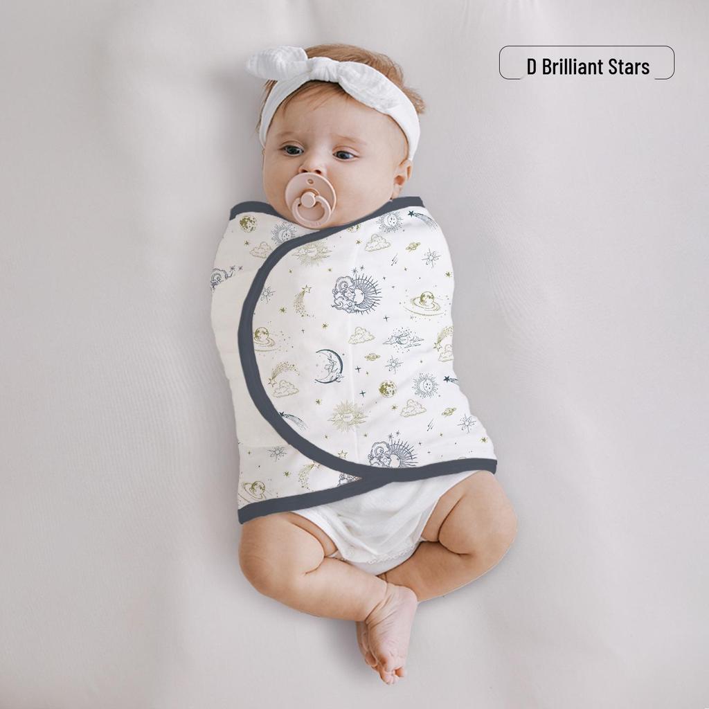 Pure Cotton Class A Baby Swaddle - Anti-Startle All-Season Wrap for Newborns
