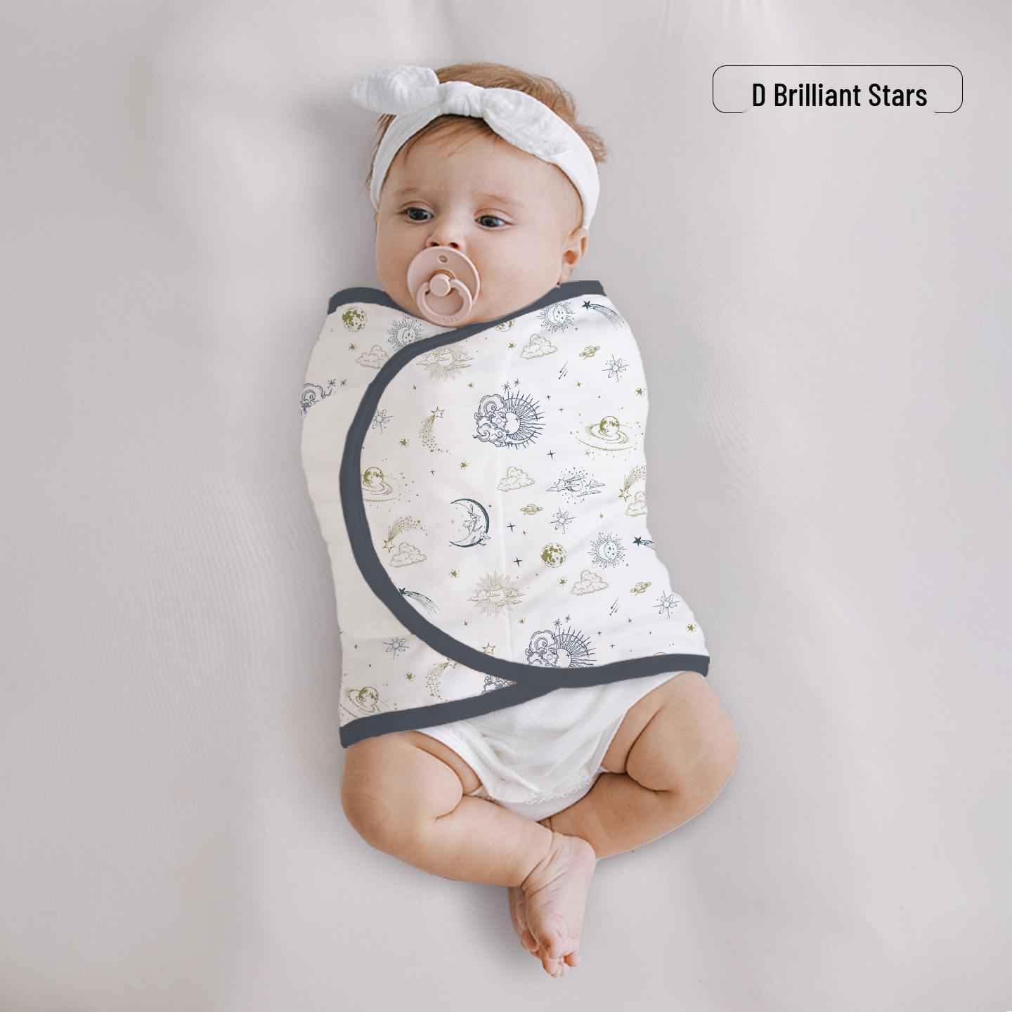 Reine Baumwolle Klasse A Baby-Swaddle - Anti-Schreck-Ganzjahres-Wickeltuch für Neugeborene white