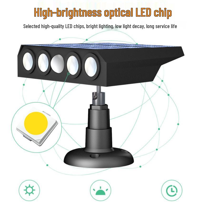 Waterproof Solar Wall Lamp for Garden, Courtyard, and Villa Décor