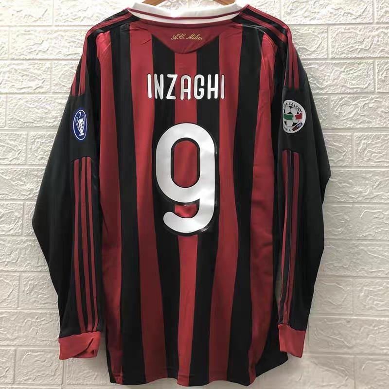 Königliches M Fußball Retro Langarmtrikot, Fußballtrikot Verein AC bar S Aufdruck einteilig.
