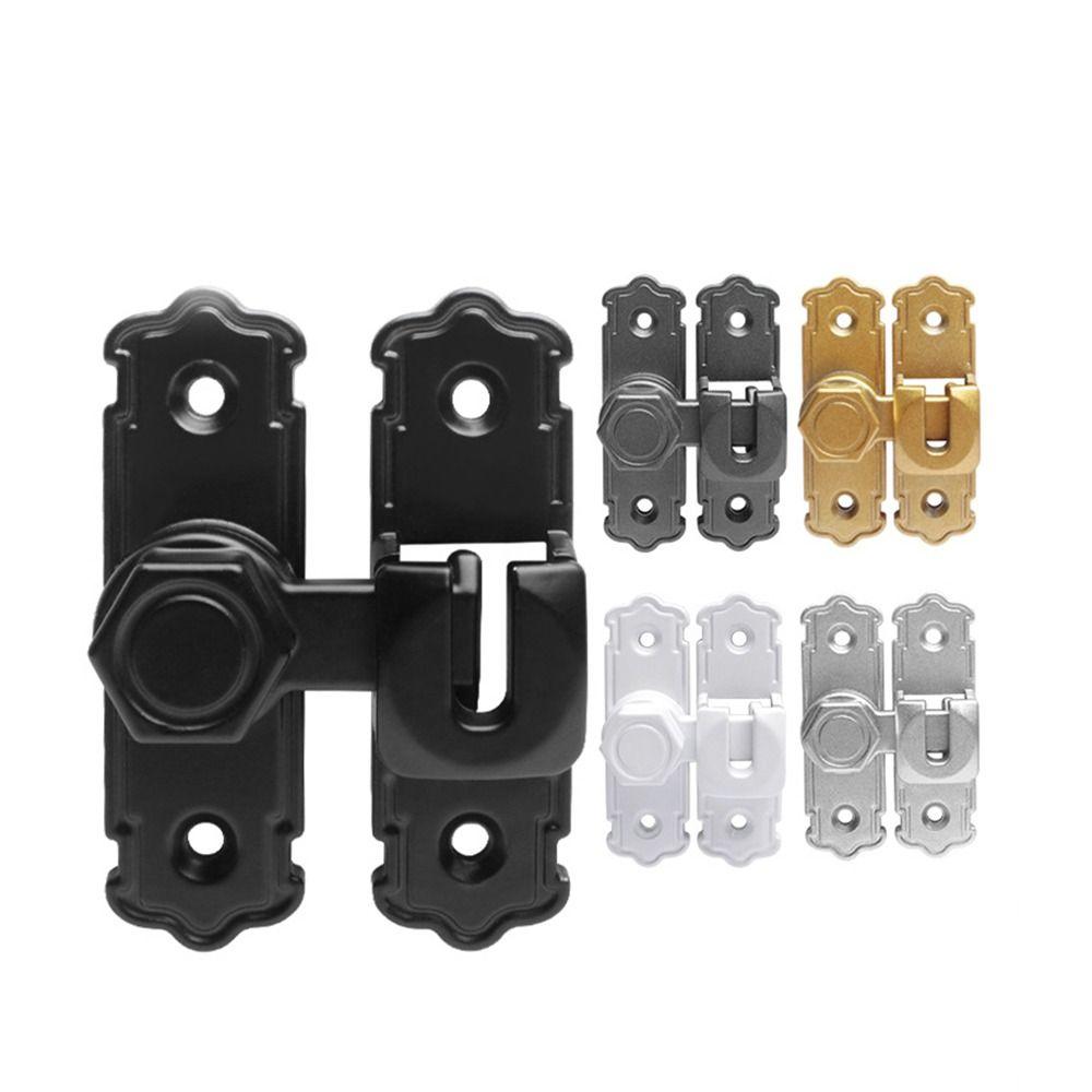 Anti-theft Door Hasp 90 180 Degree Door Bolts Sturdy Door Buckle  Kitchen Bedroom Bathroom