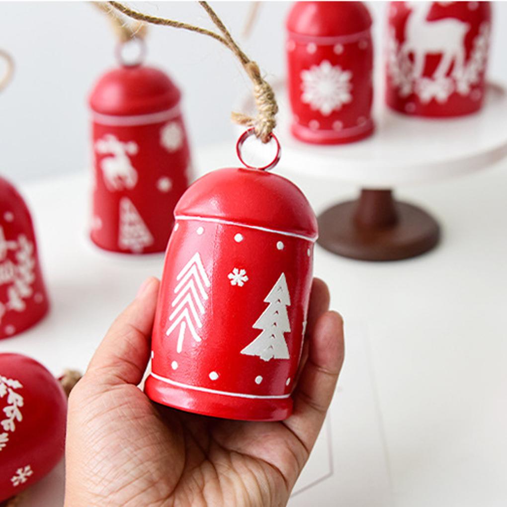 2025 Ny 2 st/set Järnhorn Öppning Julklockor Klockor Handringning Stora Klockor Julgransdekorativ Hänge