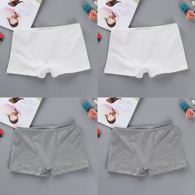 4PC Teenage Girl Boxers Cotton Young Pantie Breathable Comfortable Teen Girl Underpants