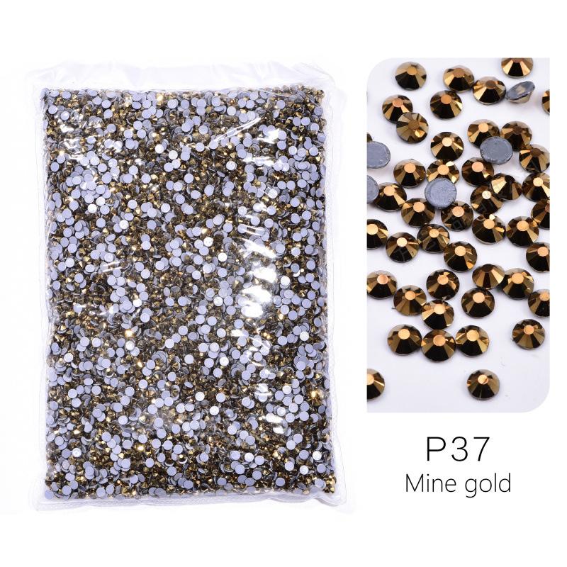 Large Packaging Uniform Glass Imitation Austrian Hot Diamond, Hot Melt Adhesive Bottom Diy Clothing Shoes And Hats Jewelry Rhinestone