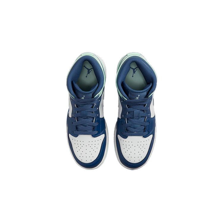 Jordan 1 Mid Mystic Navy Mint Foam GS 554725-413