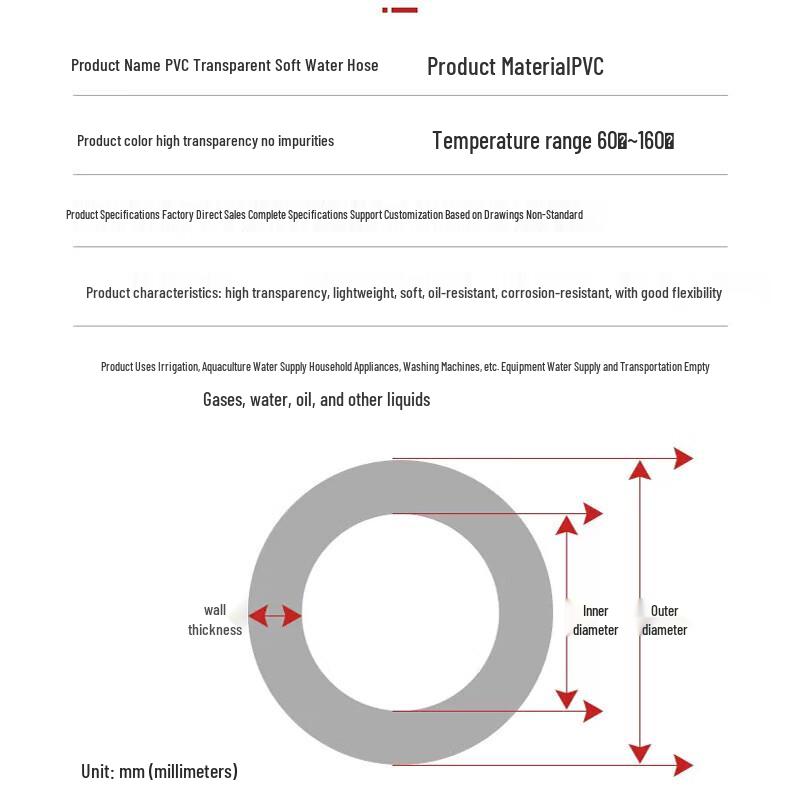 Transparent PVC Anti-Freeze Garden Hose