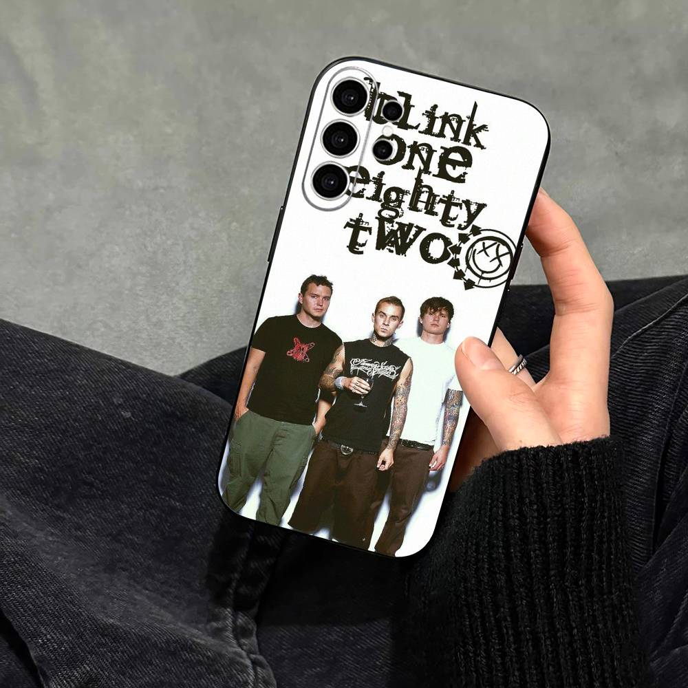 Punk B-Blink-182 Band Phone Case For Samsung S25,S24,S21,S22,S23,S30,Ultra,S20,Plus,Fe,Note,10,9,5G Black Cover