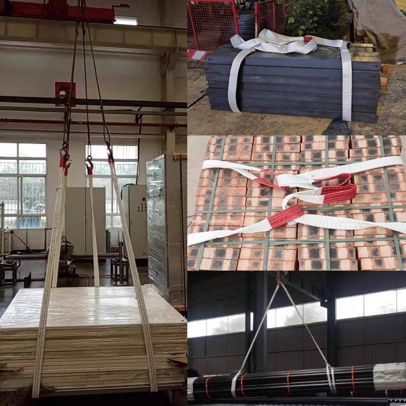 1/2M Kran Webbing Slynge Industriel Løftestrop Slidstærk Polypropylen Trailer Løftetov Lukket Flerlags Fletning