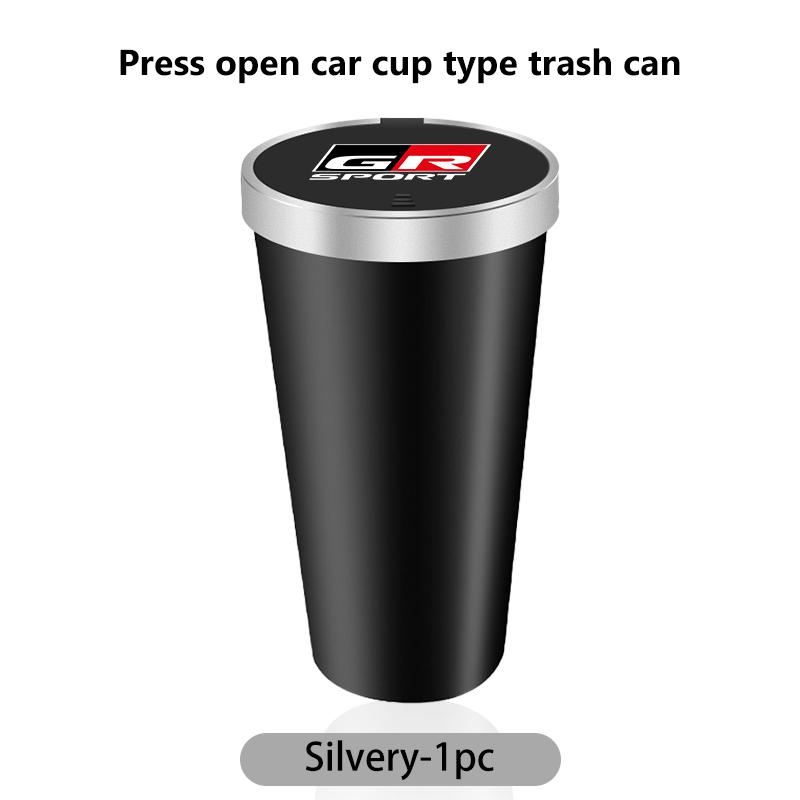 Car Interior Trash Can Garbage Case Storage Box Accessories For Toyota Gazoo Racing TRD Corolla Yaris Chr Auris Rav4 Prado UL8