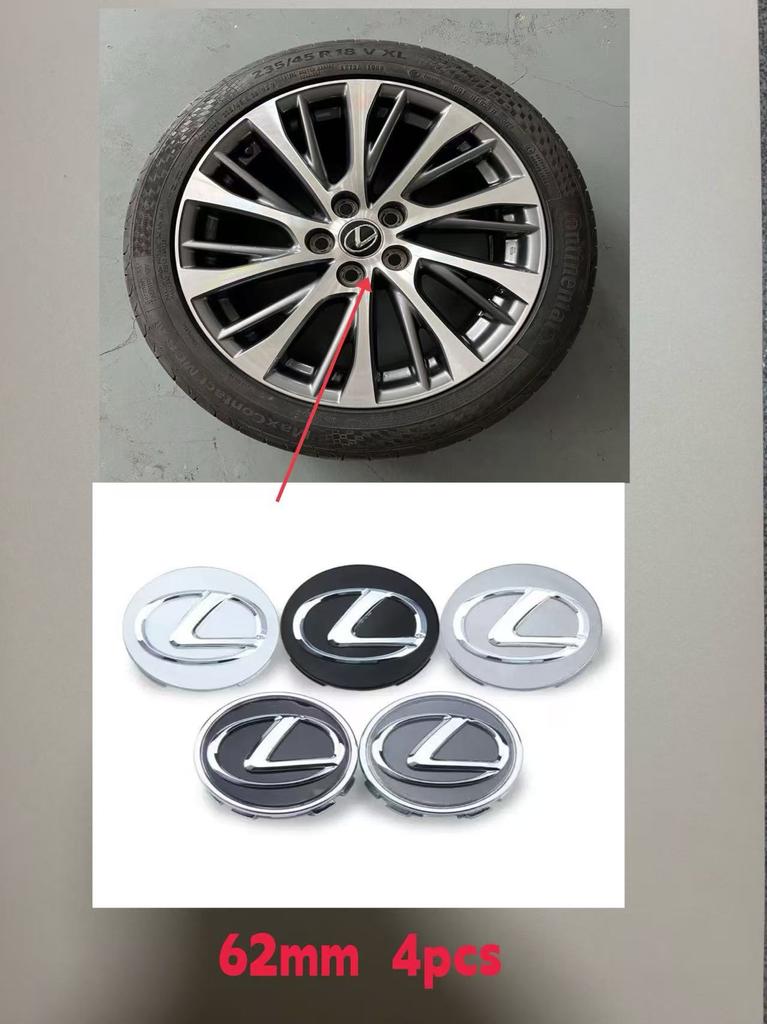 4Pcs Car Wheel Center Hub Caps Cover Accessories For Lexus F SPORT GS GX IS LS LX CT ydzh27