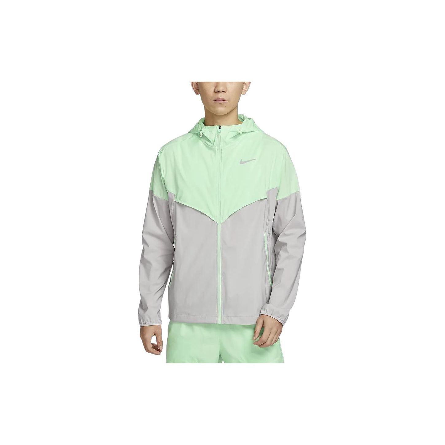 

Nike Windrunner Color Block Hooded Casual Long Sleeve Waterproof Lightweight Jacket Men Jacket Steam-Green FB7541376 XXL