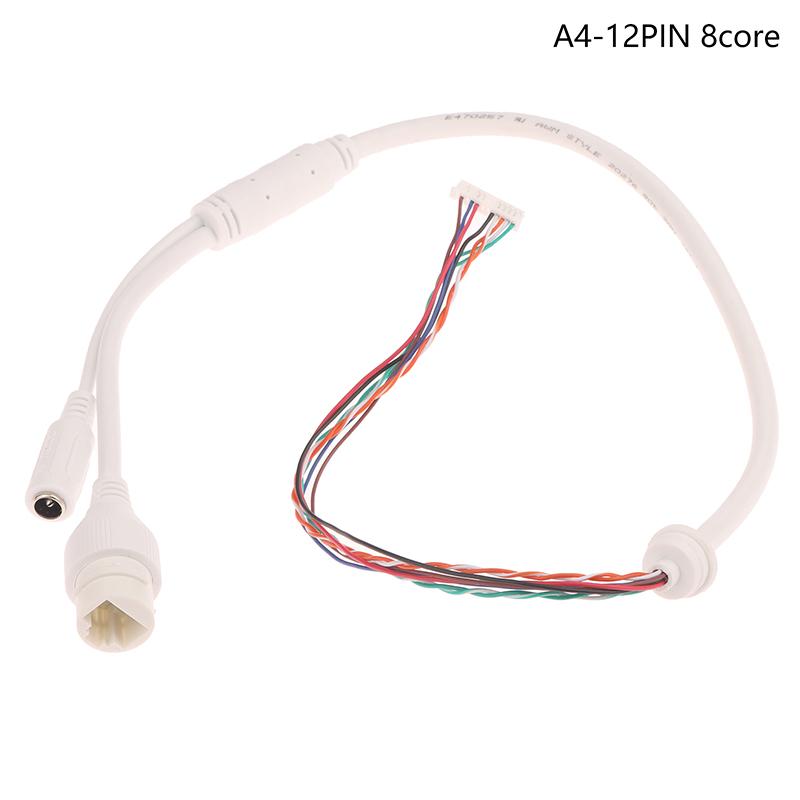 12Pin 8/10Core Poe Network Port Dc Female Power Wire Connector Cable For Ip Dome Camera Monitoring Ip Cable