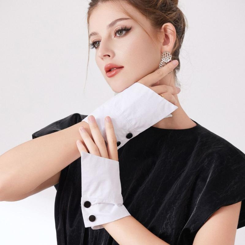 Irregular Arm Covers Shirt Wrist Cuffs Sleeves For Women Dress Outfit Enhancer Formal Armband Business Styles Accessory