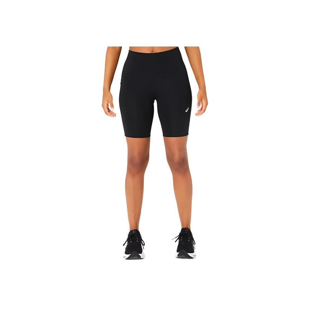 Asics Soft Breathable Stretch High-Waisted Solid Color Sports Shorts Women shorts Black 2012C967-001