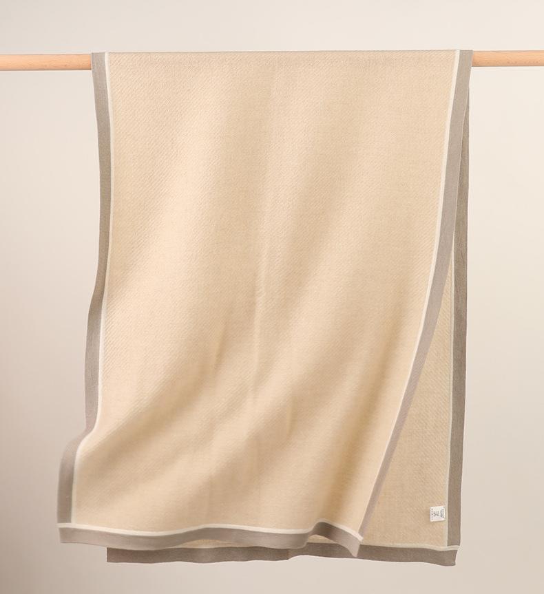 New autumn and winter cashmere shawl men and women simple warm two use outer scarf frame warm big shoulder