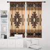 2 Pieces of Retro Bohemian Aztec Printed Curtains   Bedroom and Living Room   Home Decoration   Room Decoration