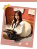 Cute Steamed Bun-Inspired Plush Pillow - Girlish Heart Cushion for Bed or Office
