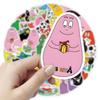 50Pcs Cartoon Les Barbapapa Cute Creative Decorative Stickers