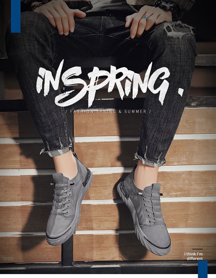 Men's shoes summer 2025 new breathable old Beijing cloth shoes men's one-pedal lazy versatile casual canvas shoes