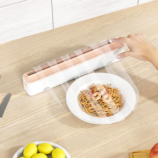 Yousheng Plastic Wrap Cutter Magnetic Wall-Mounted Dispenser Two-Way Sliding Cutter for Kitchen Food Cling Film Aluminum Foil Stretch Film Cutter