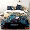 Jujutsu Kaisen 3pc Set Perfect for Bedroom Use Comfortable Bedding Set Includes a Duvet Cover and Two Pillowcases Ideal Birthday or Christmas Gift