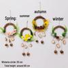 Creative Indoor Wreath Pendant: Living Room Wall Ornament & Decoration