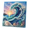 Easy Faux Pearl Crafting Project Ocean Painting Kit, Marine Life 3D Art DIY Beginner Friendly Kit Sea Turtle Fish Picture Craft Set for Adults,