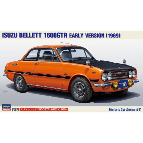 Hasegawa 1/24 Isuzu Bellett 1600GTR Early Type (1969) Plastic Model HC58