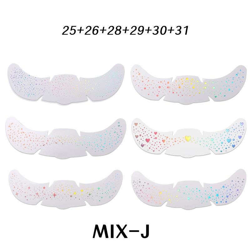 Freckles Face Tattoo Stickers Hot Laser Star Dots Flash Makeup Face Stickers Simulation Natural 6 Pack