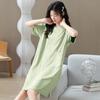 Women's Summer Cotton Loose Casual Short Sleeve Nightdress