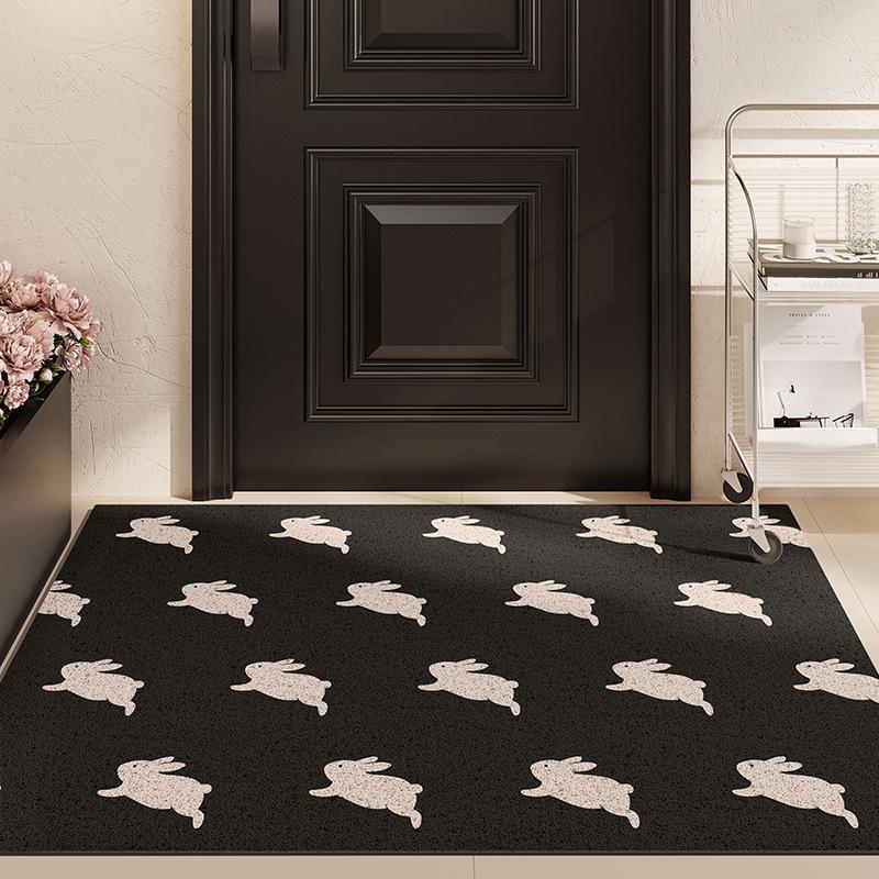 Simple Wind Entry Silk Ring Floor Mat Entering The Door Rubbing Soil Silk Ring Door Mat Rectangular Porch Full Of Non-Slip Foot Mats For Home Use