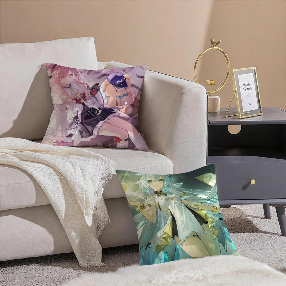 Fashion Animated AAether Gazer ICONS Cushion Cover Throw Pillow Cover Hidden Button Durable Polyester Chair Cushion