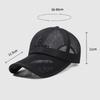 Breathable Summer Net Cap Middle-Aged Men's Baseball Cap Hollow Brim Cap Outdoor Fishing Cap Mesh Sun Hat