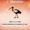 1pc Ibis Metal Wall Art, Graceful Bird Statue Mural for Easter Thanksgiving, Weatherproof Iron Decor for Patio Garden Fence, Charming Outdoor Ornament