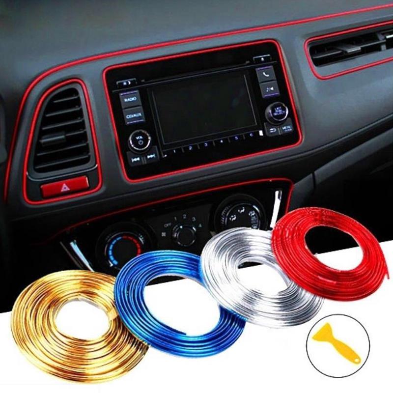 5M Car Diy Interior Decor Door Sticker Moulding Styling Strip Trim Line