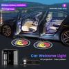 LED Car Door Universal Projector High-definition Welcome Lights For Abarth 124 125 500 500e 1000ps 595 F595 GT 124 Competizione