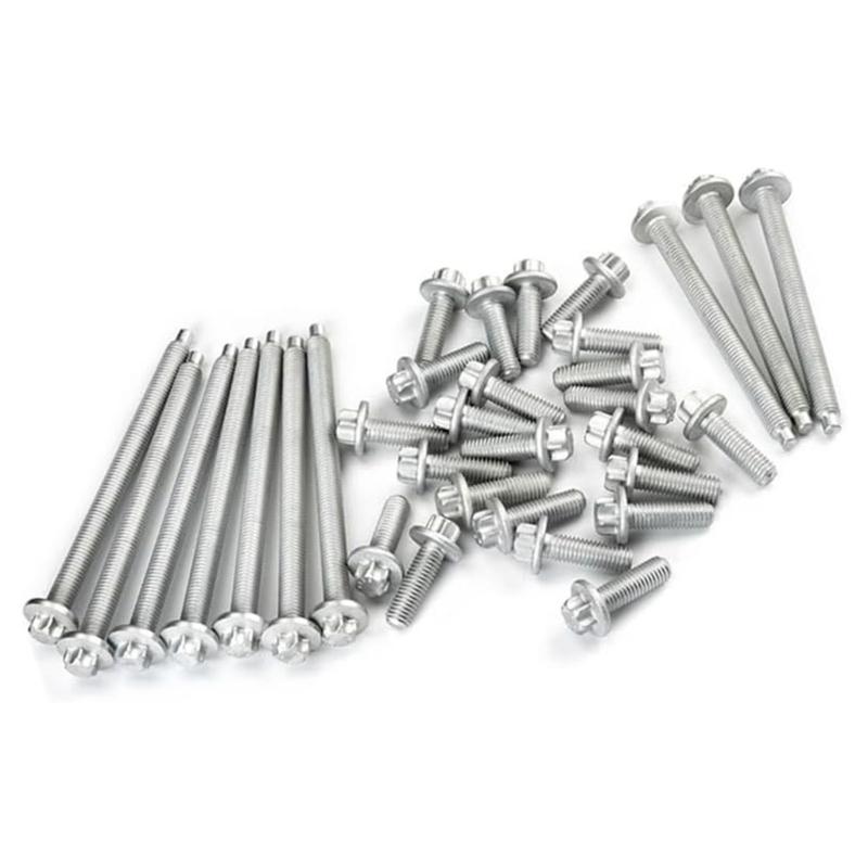 33pcs Car Engine Oil Pan Bolt 1132210959 11130392549 for E88 E90 E91 E92 F23 Metal Car Bolt Automotive Accessories