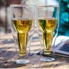 Kreativer doppelwandiger Glas-Bierkrug Kaffee Milch Wasserbecher Saft Getränkebecher Weinglas Haushalts-Trinkgeschirr Bar-Zubehör