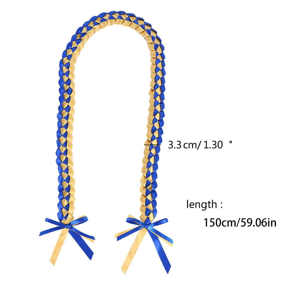 Graduation Leis Elegant Graduation Ribbon Lei Graduation Honor Cords Braided Ribbon Lei Perfect Gift for Graduates