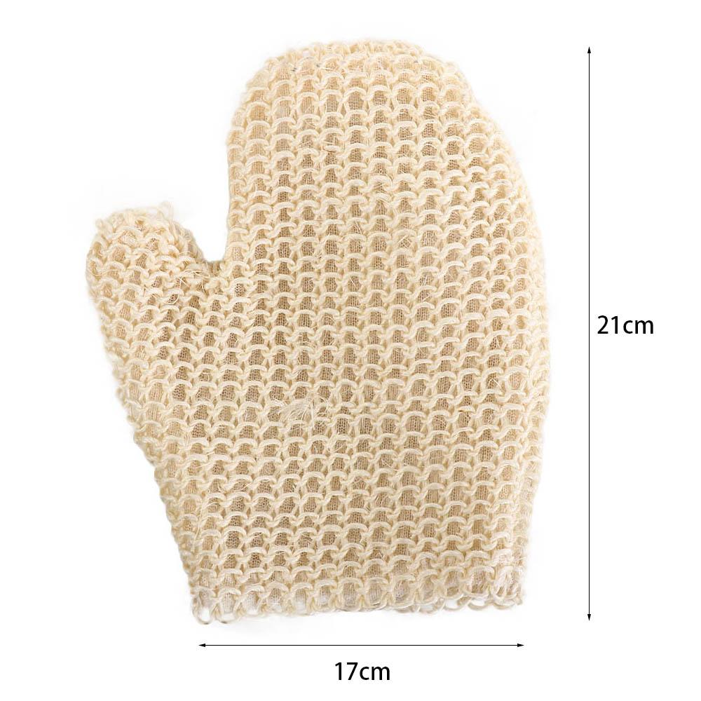 Cleaning Tool Bathing Accessories Body Scrubber Shower Brush Exfoliating Glove Sisal Bath Gloves