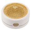 Ceramic Tea Pot Warmer with 11.8cm Gold Gasket Circular Concave Tea Kettle Heating Base for Home Kitchen Countertops