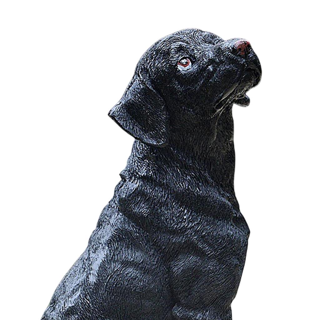 Dog Statue Animal Sculpture Resin Cute Creative Lawn Ornament Decorative