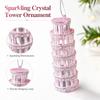 Christmas Plastic Bell Ornaments with Girl, High Heel, Snowman, Suitcase and Furry Earphone Charm Designs