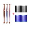 3pcs Student Erasable Fountain Pen with 20pcs Ink Catridges for School Writing Materials 0.38mm Iridium Nib